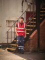 Gilets de sécurité à personnaliser YOKO Gilet haute visibilité à maille ajourée recyclée 