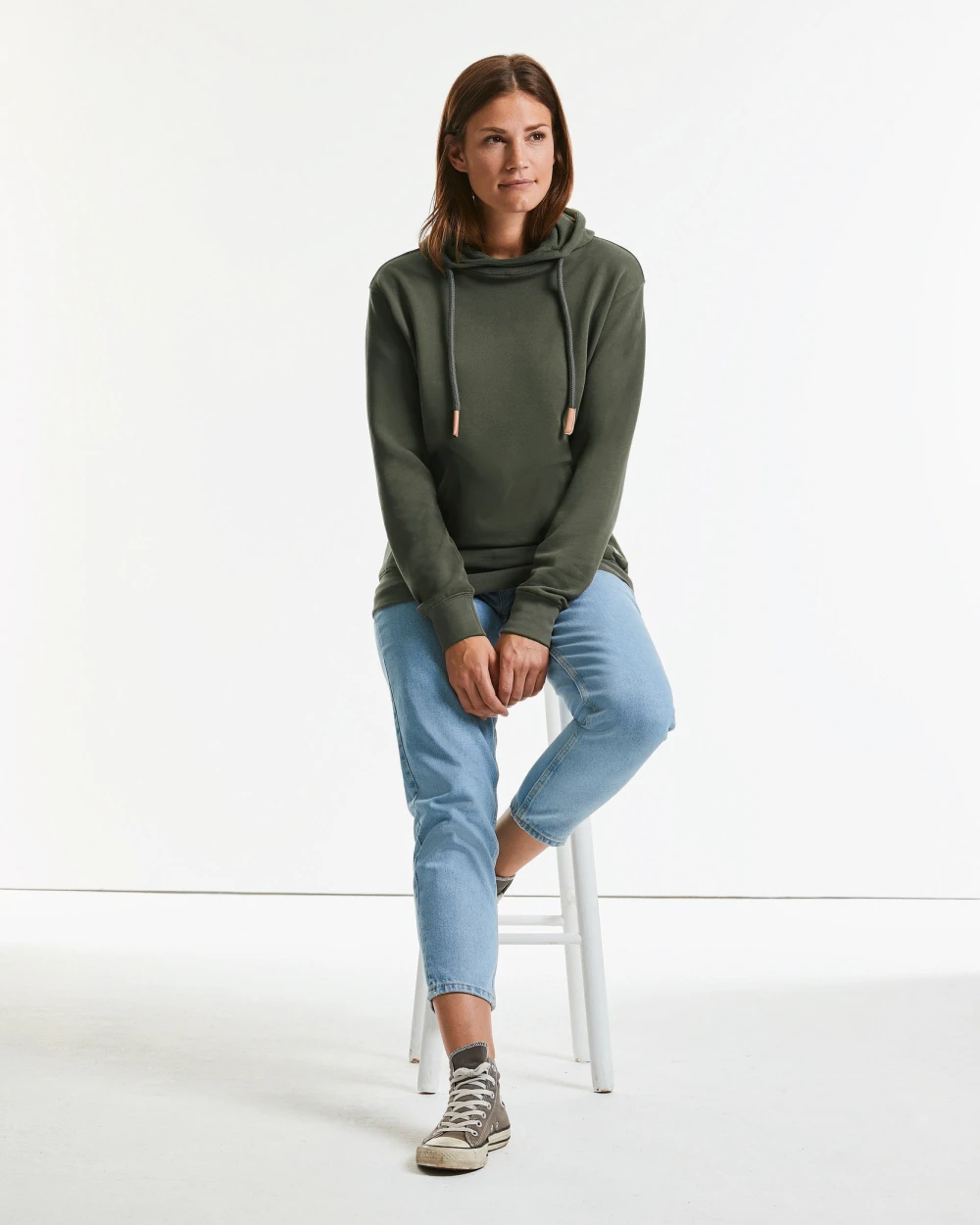 Sweat-shirts personnalisable RUSSELL PURE ORGANIC HOODED SWEAT