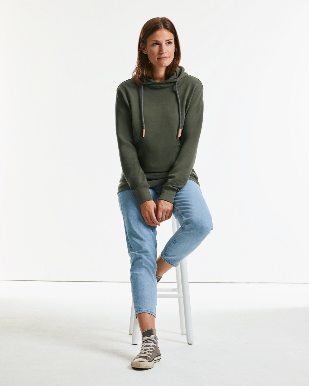 Sweat-shirts personnalisable RUSSELL PURE ORGANIC HOODED SWEAT