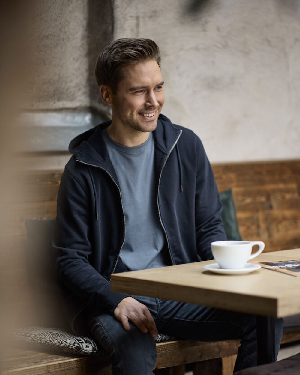 Sweat-shirts personnalisable COTTOVER F. TERRY FULL ZIP HOOD MEN - CERTIFIÉ GOTS