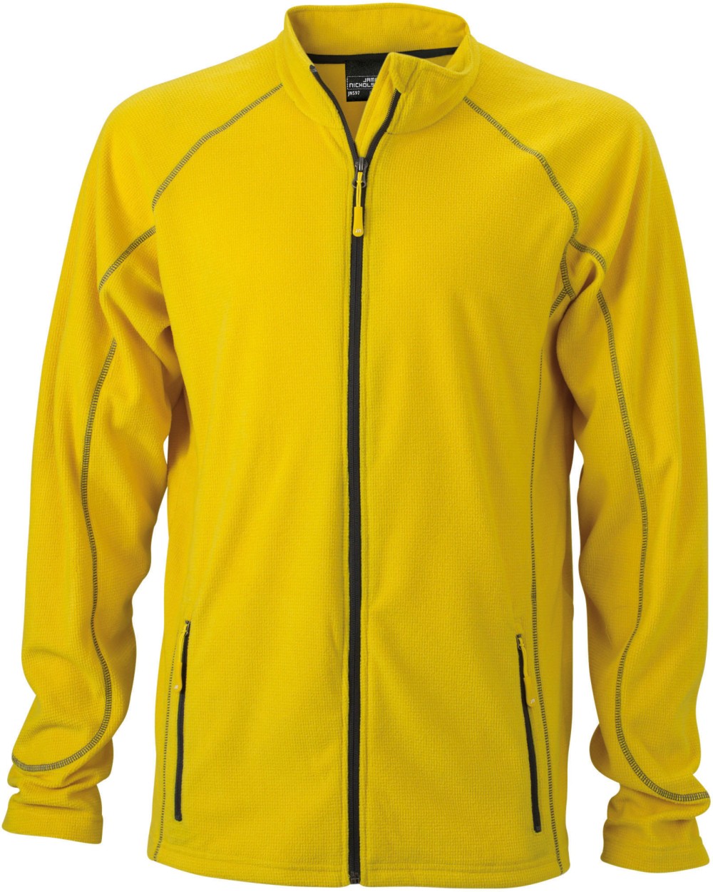 Polar Fleeces JAMES & NICHOLSON Men`s Structure Fleece Jacket voor bedrukking &amp; borduring