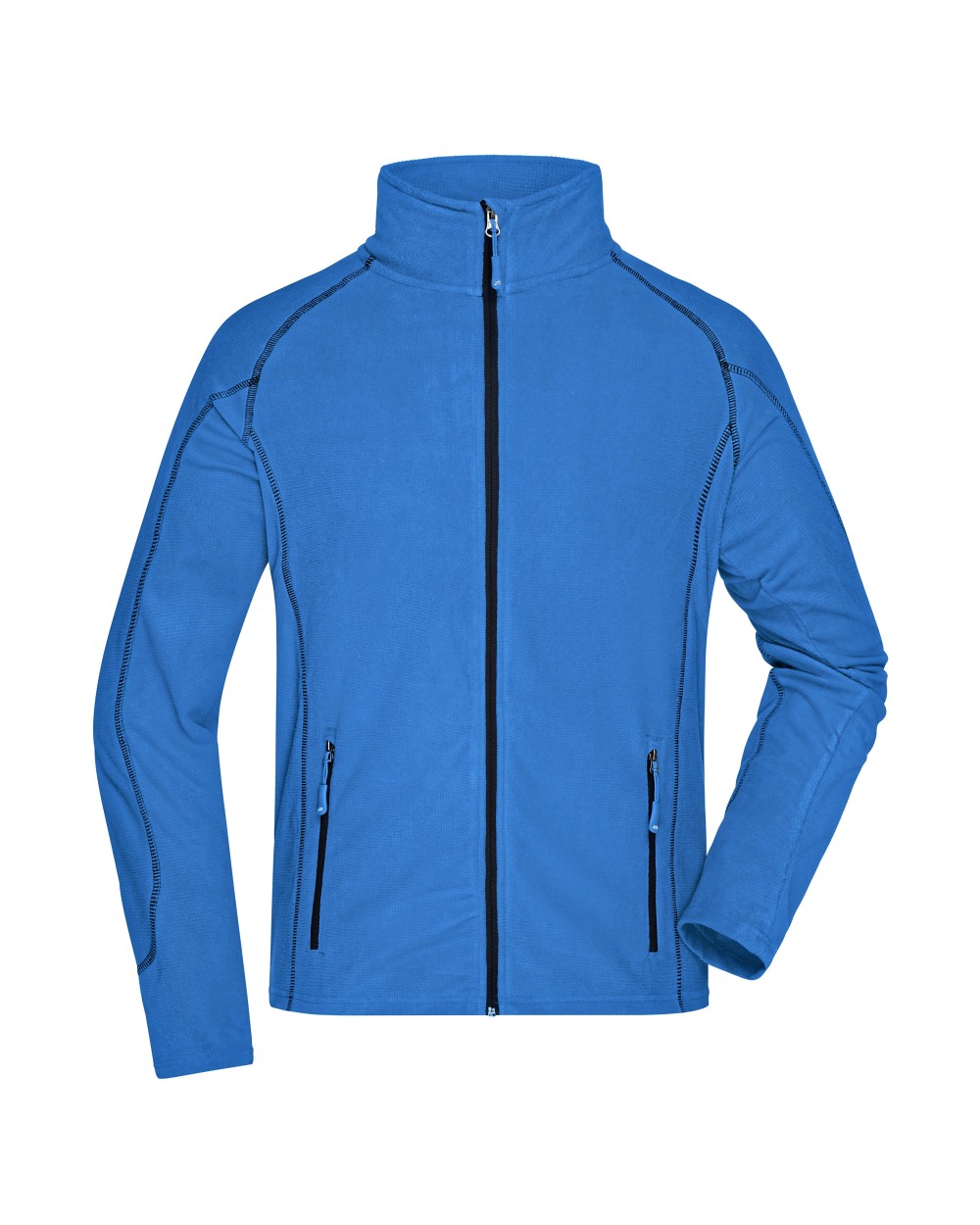 Polar Fleeces JAMES & NICHOLSON Men`s Structure Fleece Jacket voor bedrukking &amp; borduring