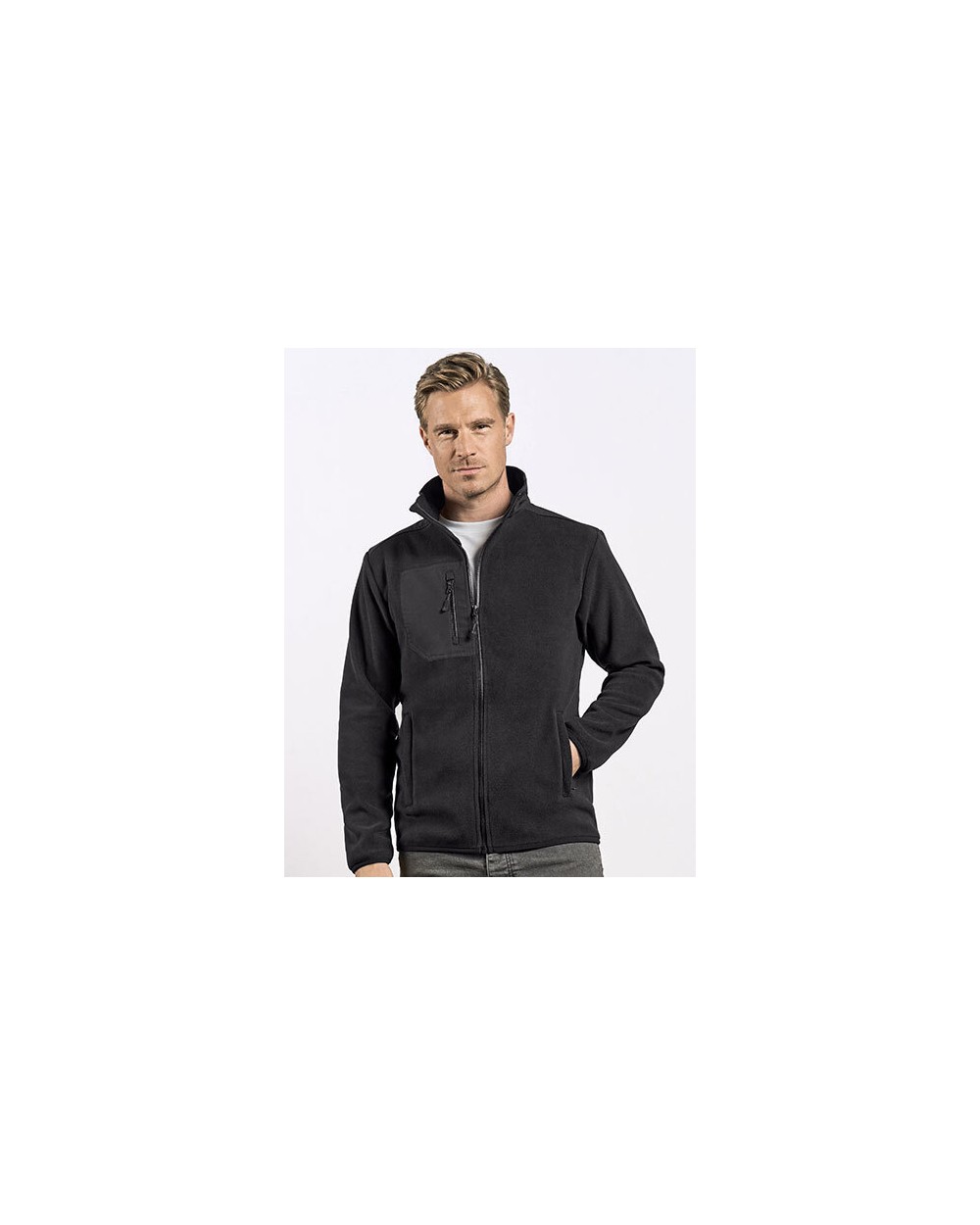 PROMODORO Men´s Canvas Fleece Jacket Polar Fleeces personalisierbar