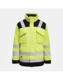 Jassen JOBMAN 1236 Hi-Vis Winter Parka Star voor bedrukking &amp; borduring