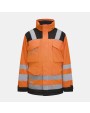 Jassen JOBMAN 1236 Hi-Vis Winter Parka Star voor bedrukking &amp; borduring