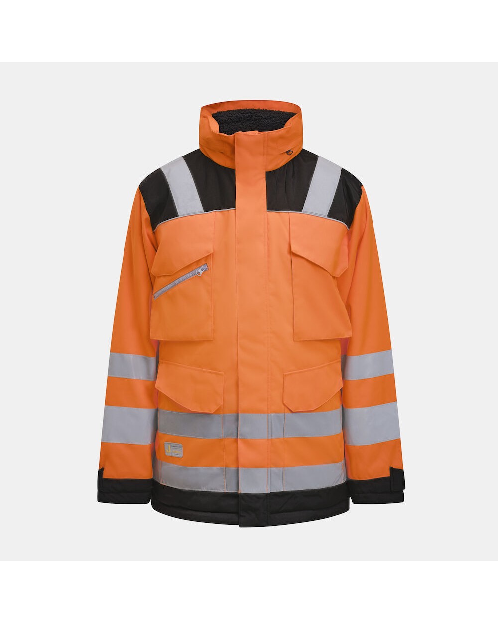 JOBMAN 1236 Winterparka Star Hi-Vis Jacken personalisierbar