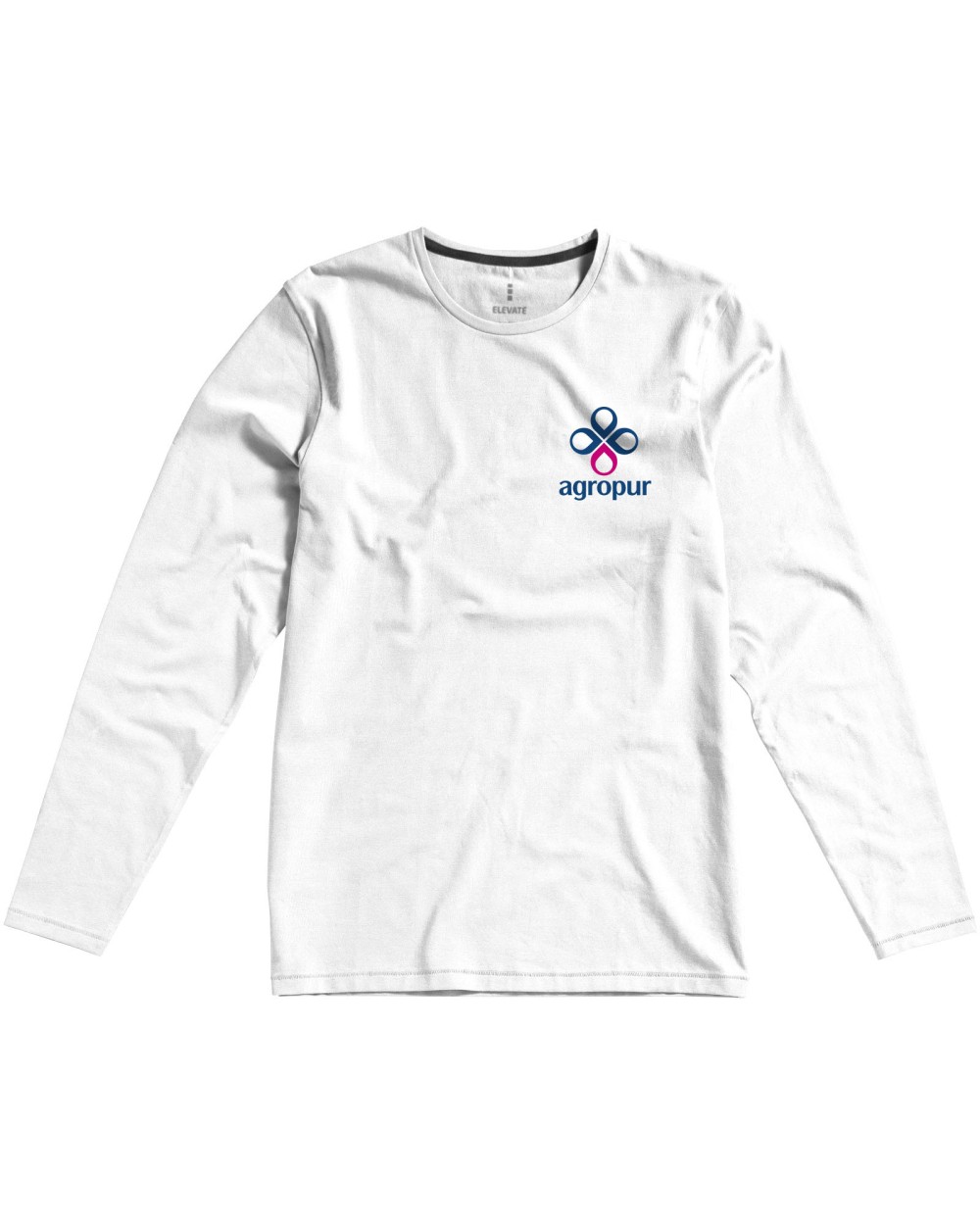 T-shirts ELEVATE Ponoka biologisch heren t-shirt met lange mouwen voor bedrukking &amp; borduring