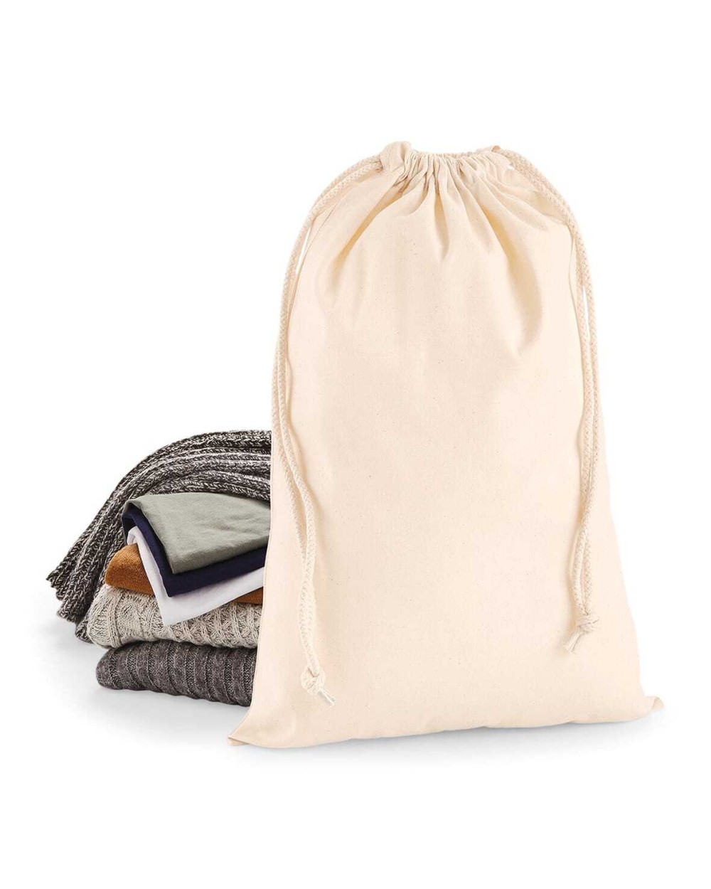 WESTFORDMILL Kordelzugtasche aus Premium-Baumwolle Taschen personalisierbar