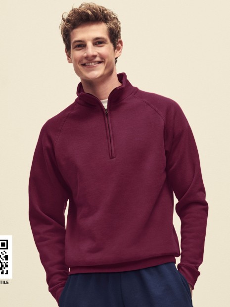 Sweat-shirts à personnaliser FOL CLASSIC ZIP NECK SWEAT 