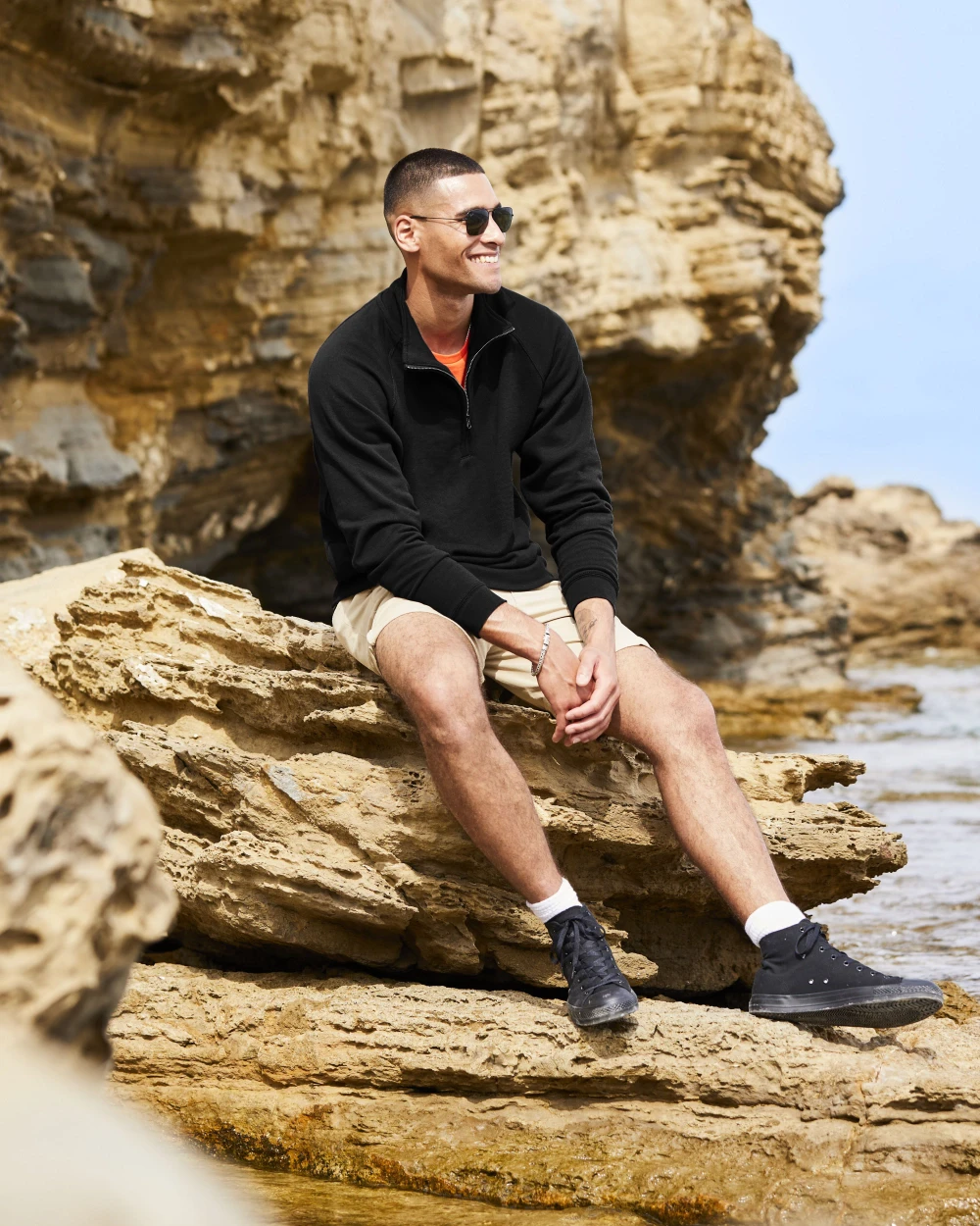 Sweaters & hoodies FOL CLASSIC ZIP NECK SWEAT voor bedrukking &amp; borduring