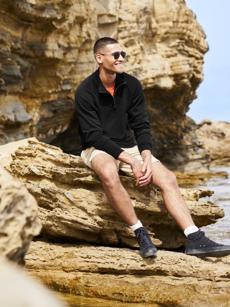 Sweat-shirts à personnaliser FOL CLASSIC ZIP NECK SWEAT 