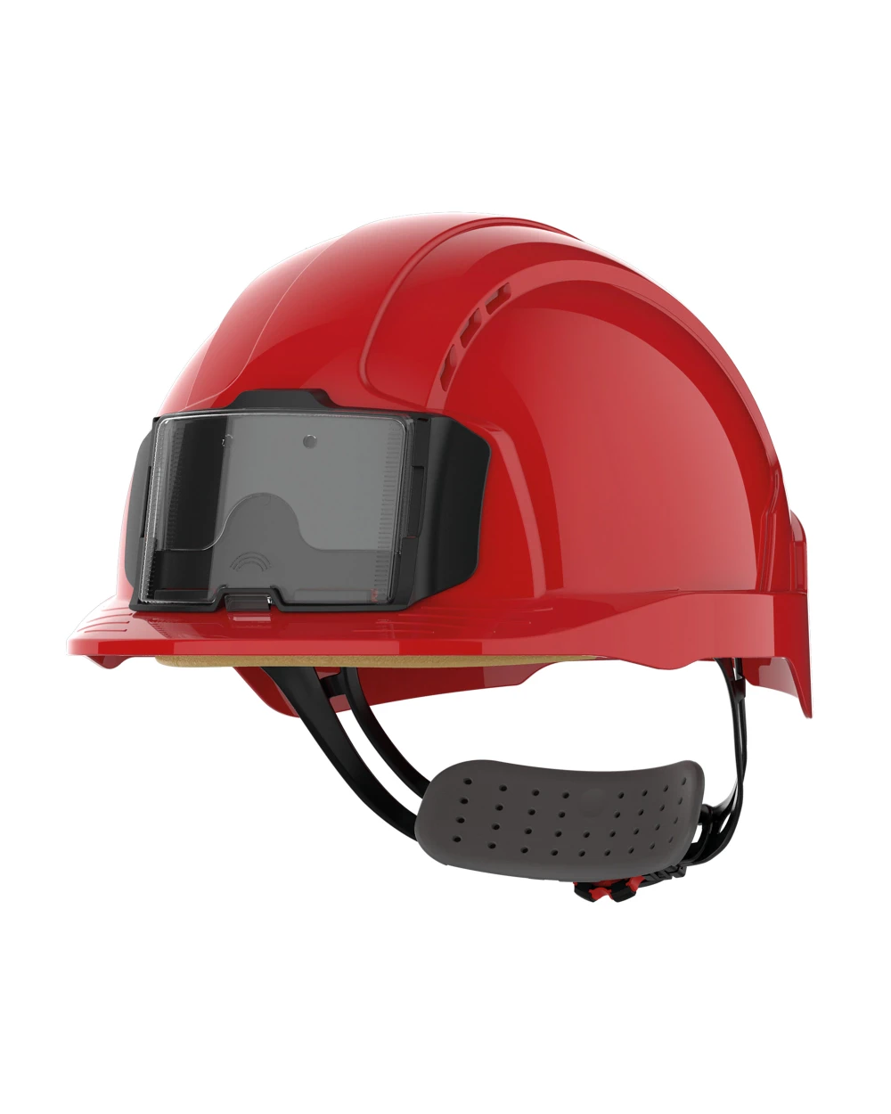 Benodigdheden JSP EVOLite® veiligheidshelm met badgehouder, geventileerd, met ratelsluiting. voor bedrukking &amp; borduring