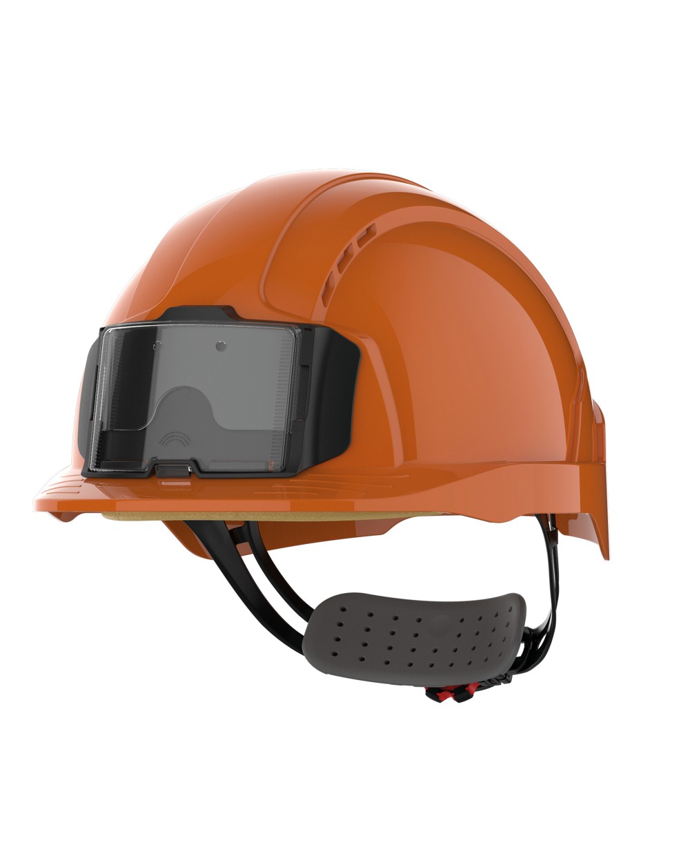 JSP EVOLite® Sicherheitshelm mit Kartenhalter, belüftet, Zahnstangenspannung Zubehör personalisierbar