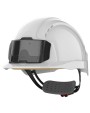 Benodigdheden JSP EVOLite® veiligheidshelm met badgehouder, geventileerd, met ratelsluiting. voor bedrukking &amp; borduring