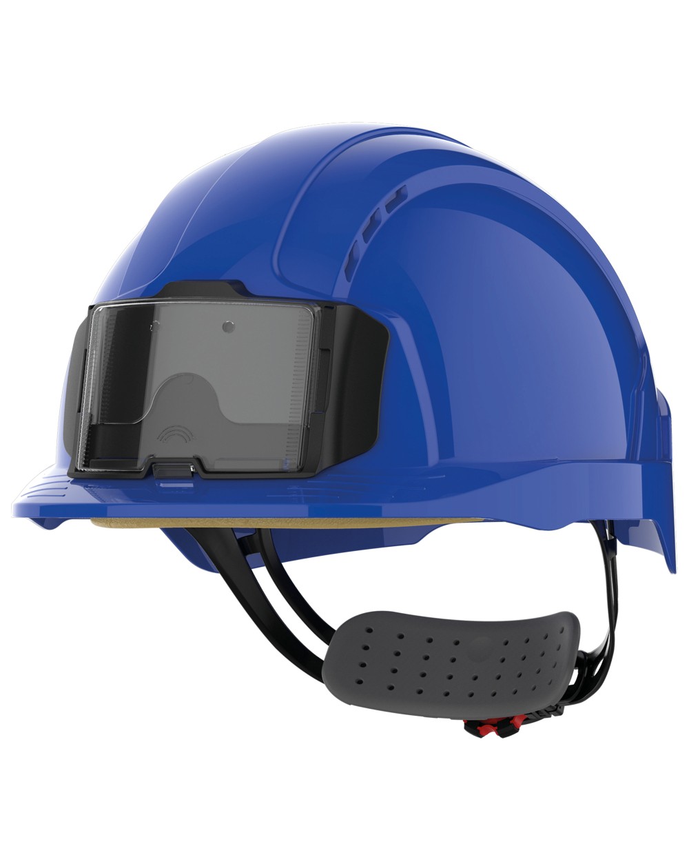 Benodigdheden JSP EVOLite® veiligheidshelm met badgehouder, geventileerd, met ratelsluiting. voor bedrukking &amp; borduring