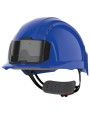 Benodigdheden JSP EVOLite® veiligheidshelm met badgehouder, geventileerd, met ratelsluiting. voor bedrukking &amp; borduring