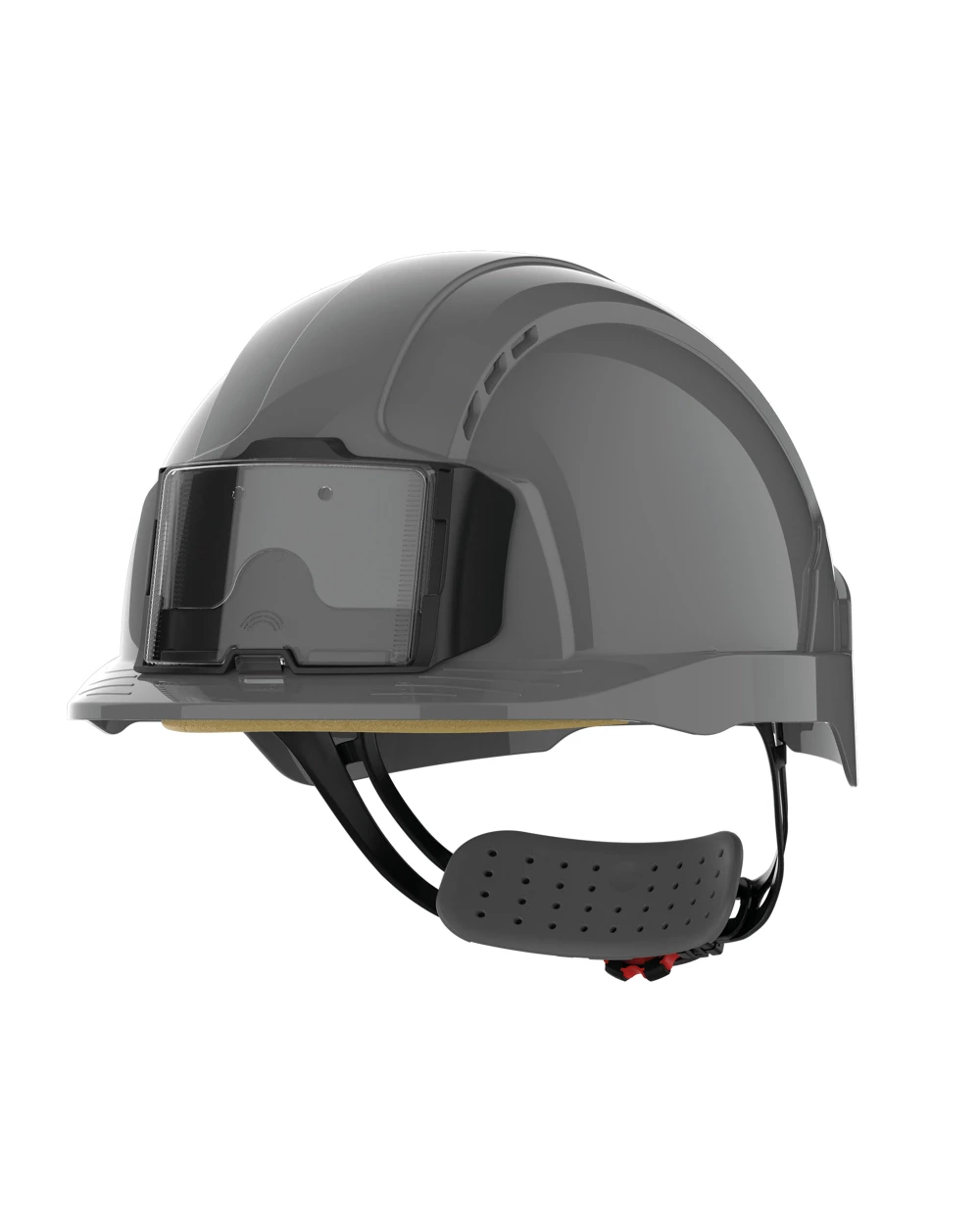 JSP EVOLite® Sicherheitshelm mit Kartenhalter, belüftet, Zahnstangenspannung Zubehör personalisierbar