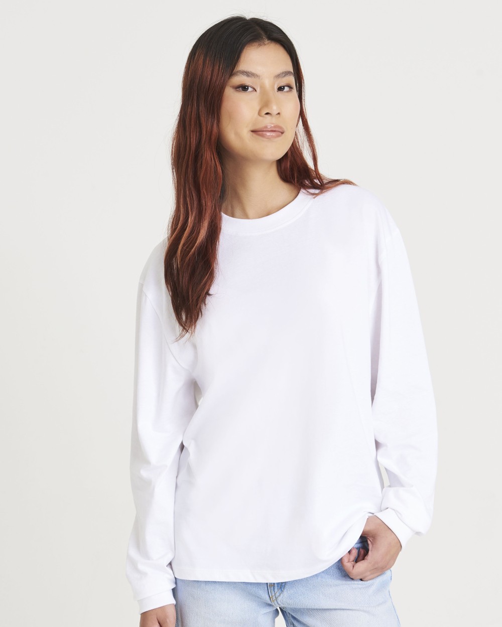 AWDIS OVERSIZE 100 LONG SLEEVE T T-Shirts personalisierbar