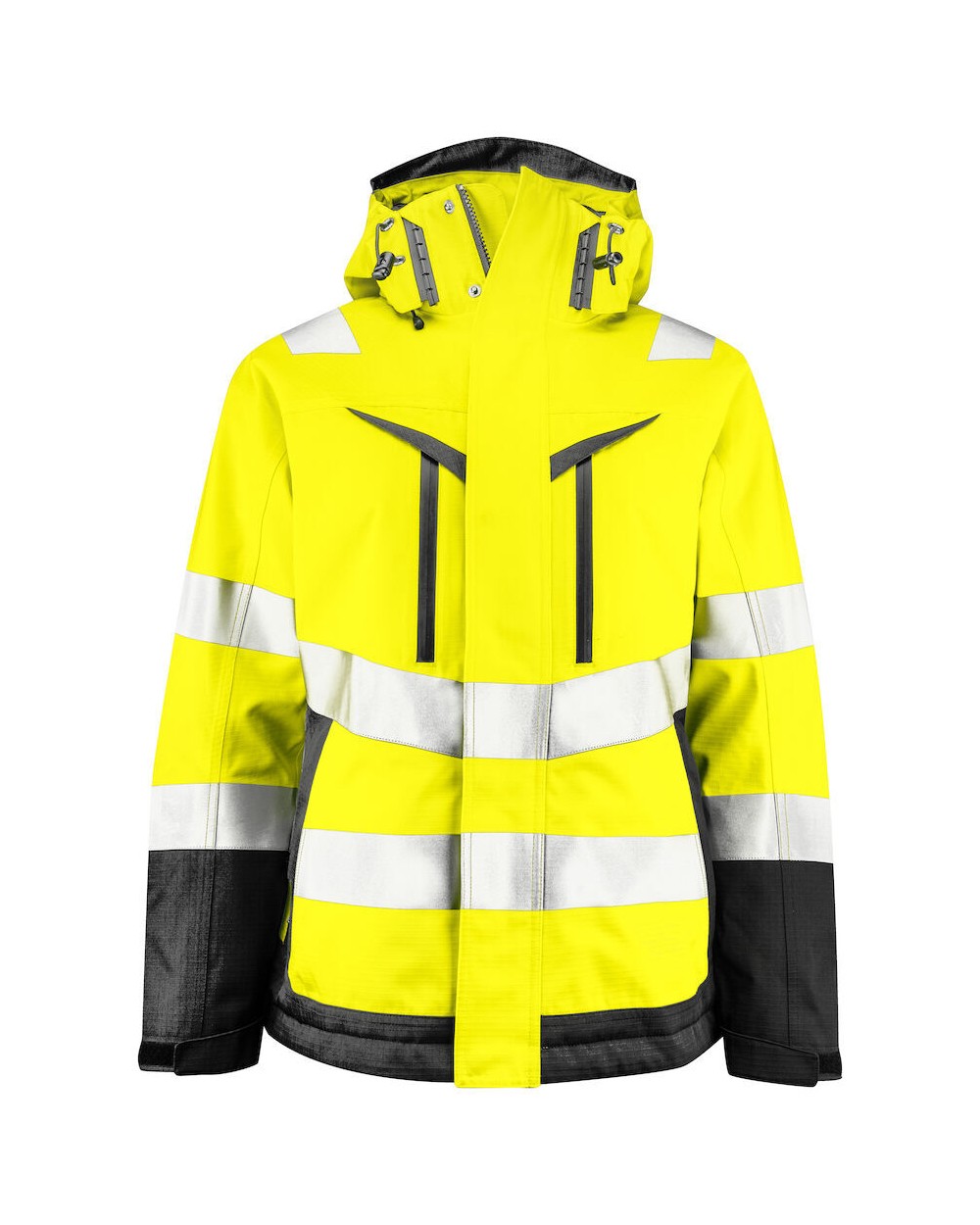 Softshells personnalisable PROJOB 6449 PARKA SOFTSHELL POLYCOTON DOUBLEE FEMME - EN ISO 20471 CLASSE 3/2