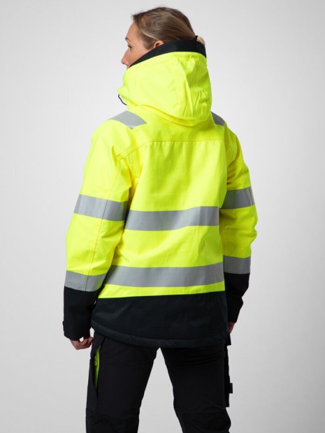 Softshells à personnaliser PROJOB 6449 PARKA SOFTSHELL POLYCOTON DOUBLEE FEMME - EN ISO 20471 CLASSE 3/2 