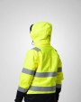 Softshells personnalisable PROJOB 6449 PARKA SOFTSHELL POLYCOTON DOUBLEE FEMME - EN ISO 20471 CLASSE 3/2