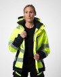 Softshells personnalisable PROJOB 6449 PARKA SOFTSHELL POLYCOTON DOUBLEE FEMME - EN ISO 20471 CLASSE 3/2