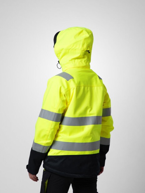 Softshells à personnaliser PROJOB 6449 PARKA SOFTSHELL POLYCOTON DOUBLEE FEMME - EN ISO 20471 CLASSE 3/2 