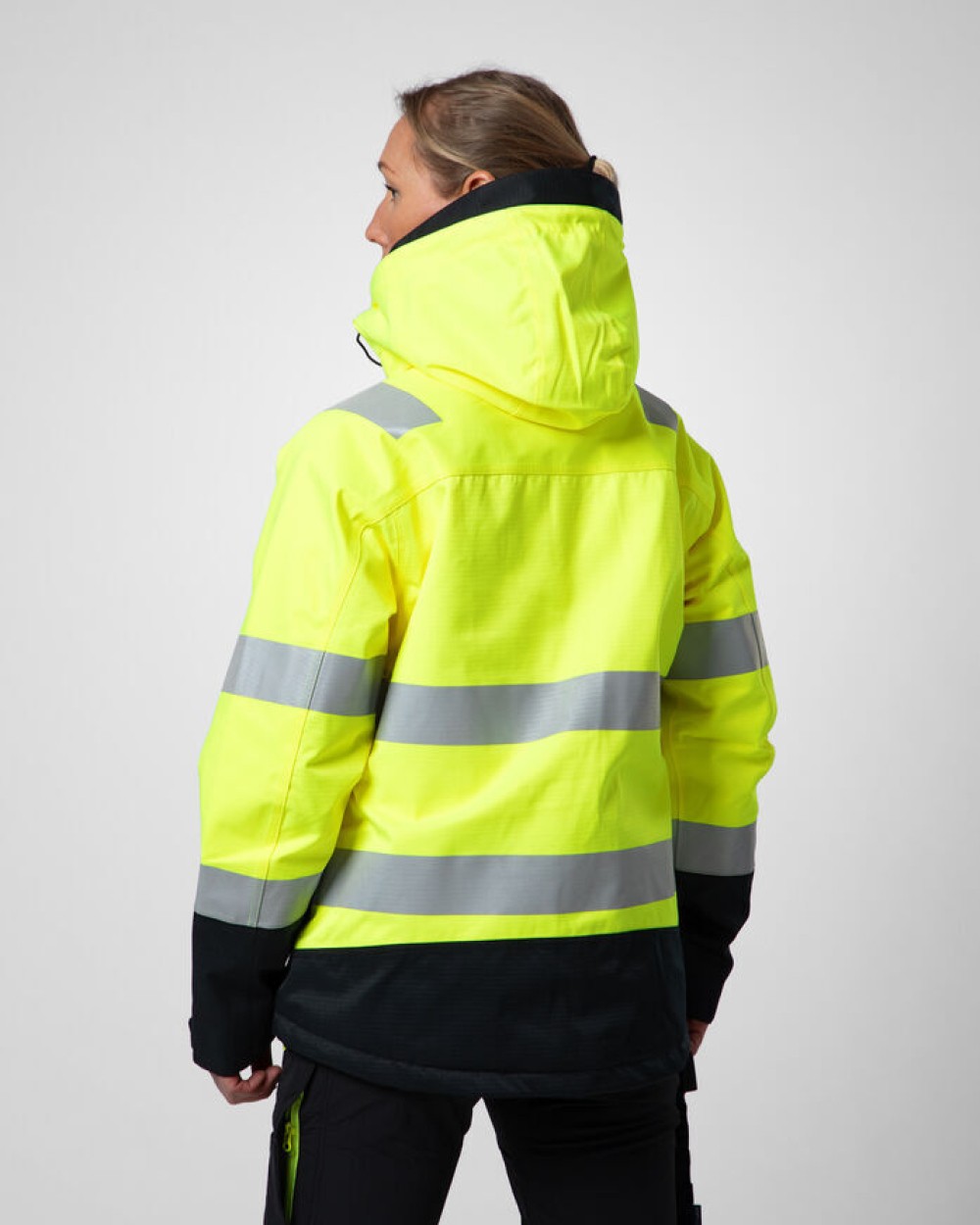 Softshells personnalisable PROJOB 6449 PARKA SOFTSHELL POLYCOTON DOUBLEE FEMME - EN ISO 20471 CLASSE 3/2