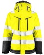 Softshells personnalisable PROJOB 6449 PARKA SOFTSHELL POLYCOTON DOUBLEE FEMME - EN ISO 20471 CLASSE 3/2