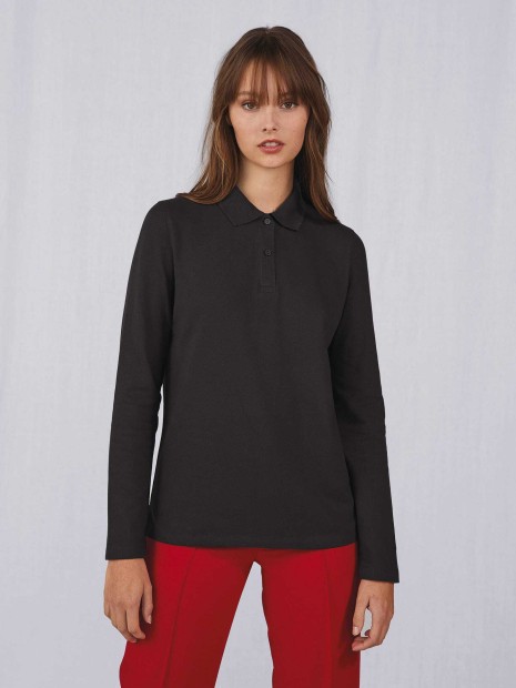 Polos à personnaliser B&C MY POLO 210 Femme manches longues 