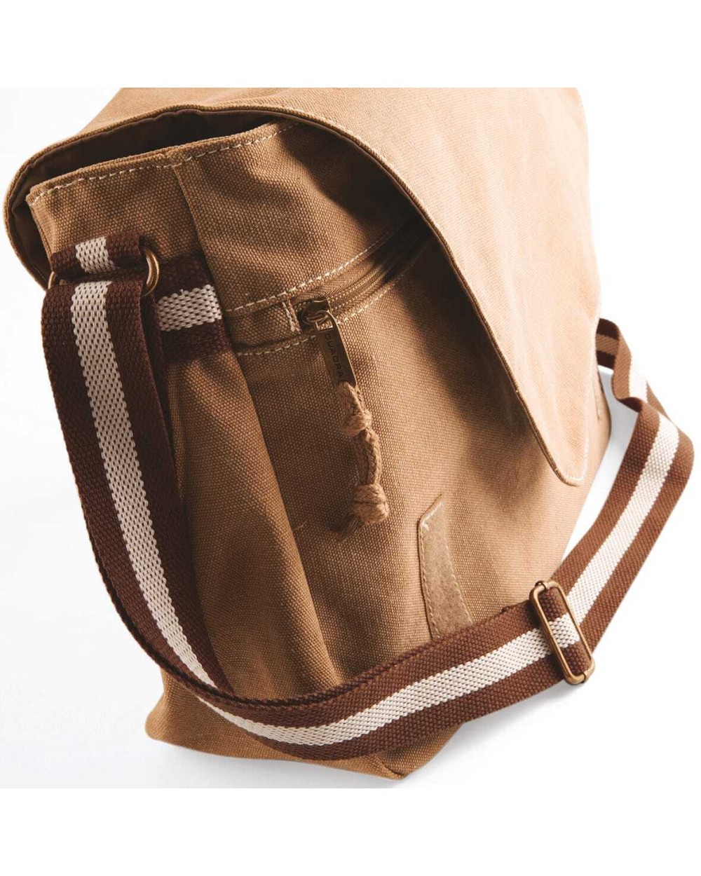 Tassen & Zakken QUADRA Vintage canvas schoudertas voor bedrukking &amp; borduring