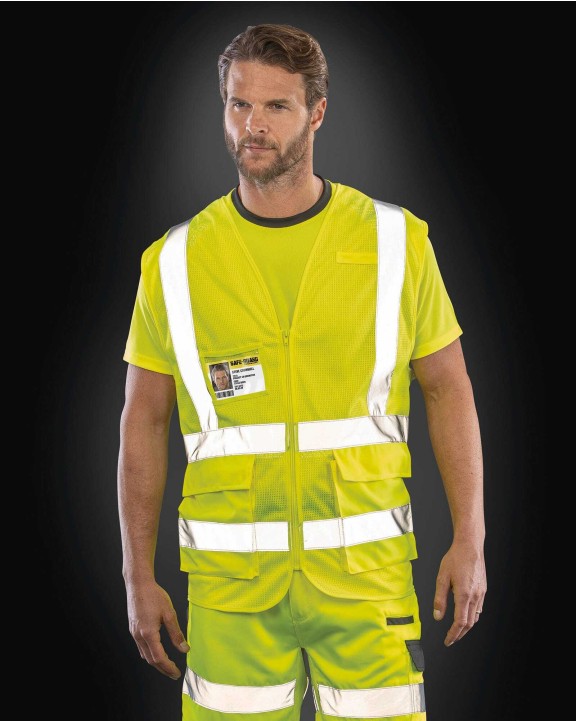 Gilets de sécurité personnalisable RESULT Gilet de sécurité en maille