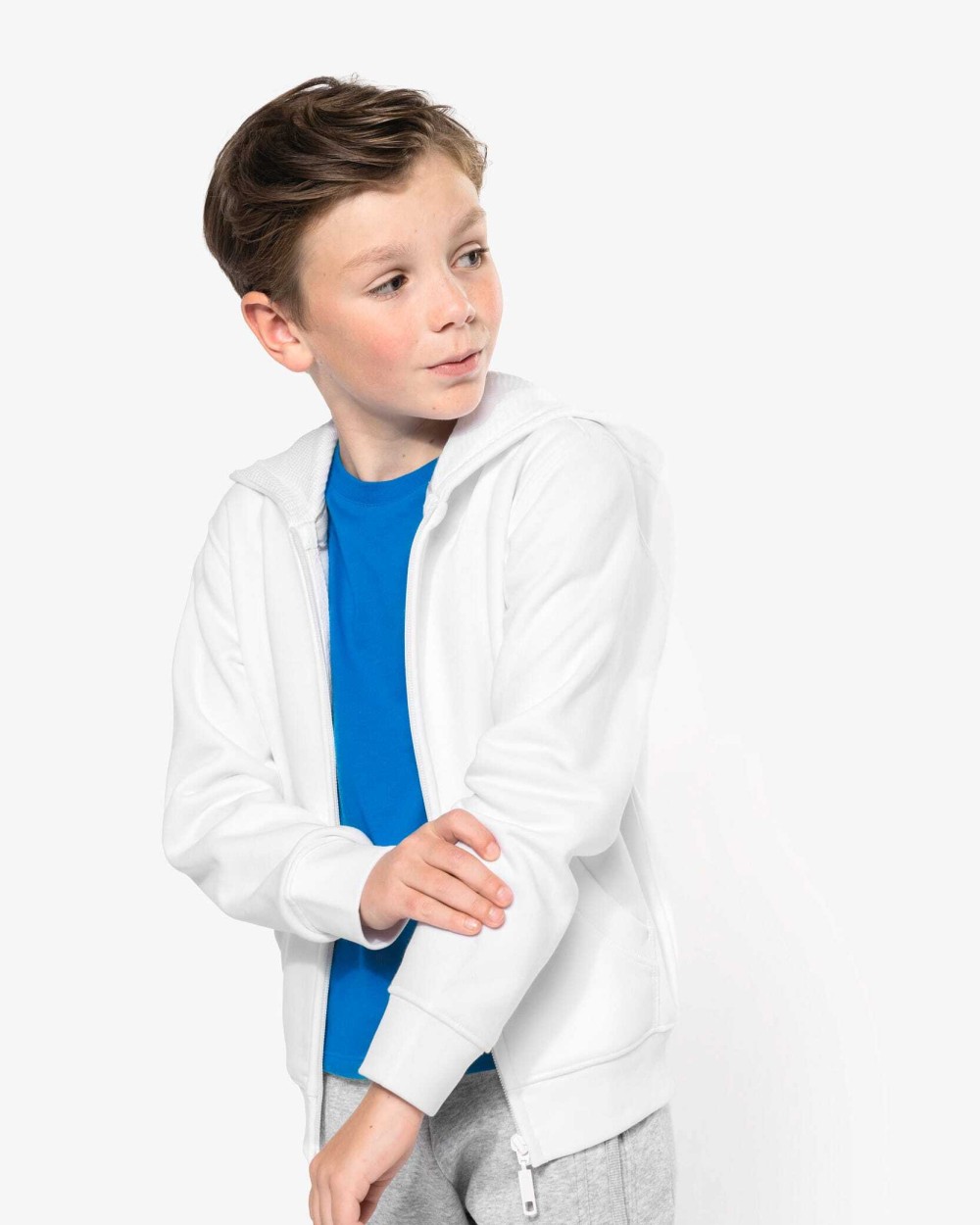 Sweat-shirts personnalisable KARIBAN Sweat-shirt capuche zippé enfant
