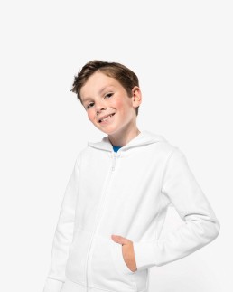 Sweat-shirt capuche zippé enfant