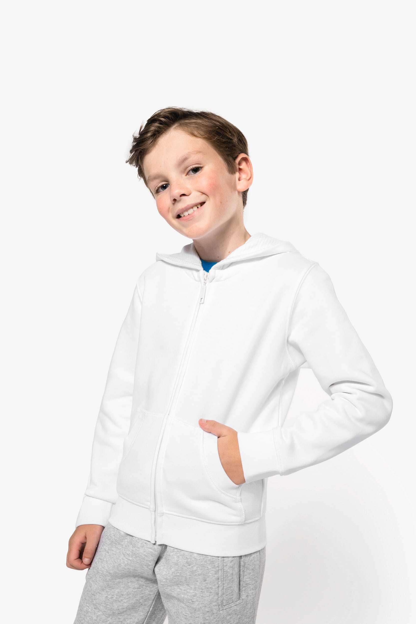 Sweat-shirts personnalisable KARIBAN Sweat-shirt capuche zippé enfant