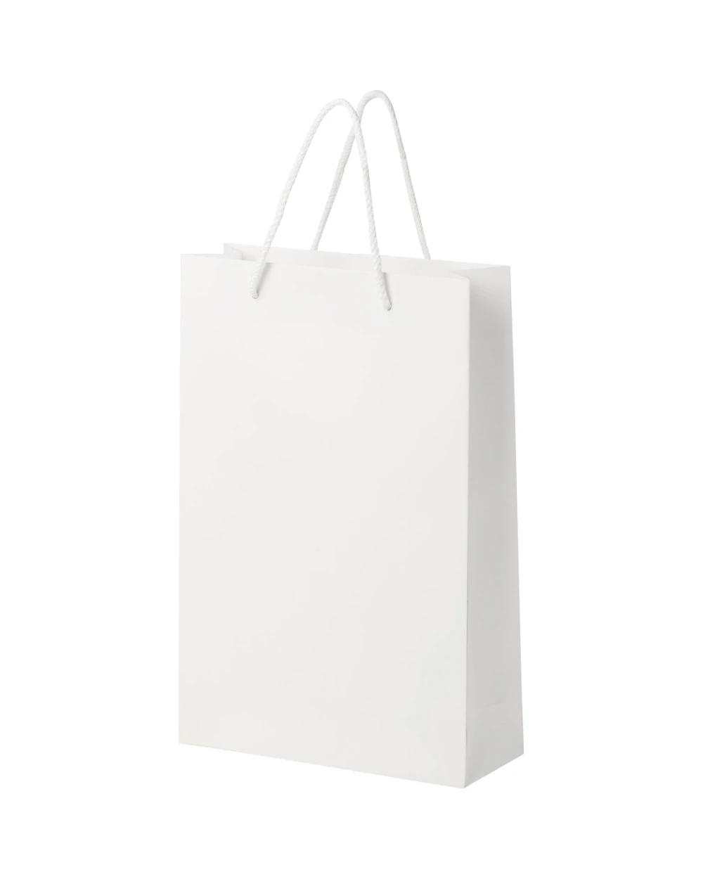 Sacs & Bagagerie personnalisable 4DO Sac en papier 170 g/m2 intégra fait à la main avec poignées torsadées en plastique, 24 x 9 x 36 cm