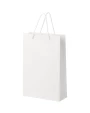 4DO Handgefertigte 170 g/m² Integra-Papiertüte mit Kunststoff Kordelgriffen – 24 × 9 × 36 cm Taschen personalisierbar