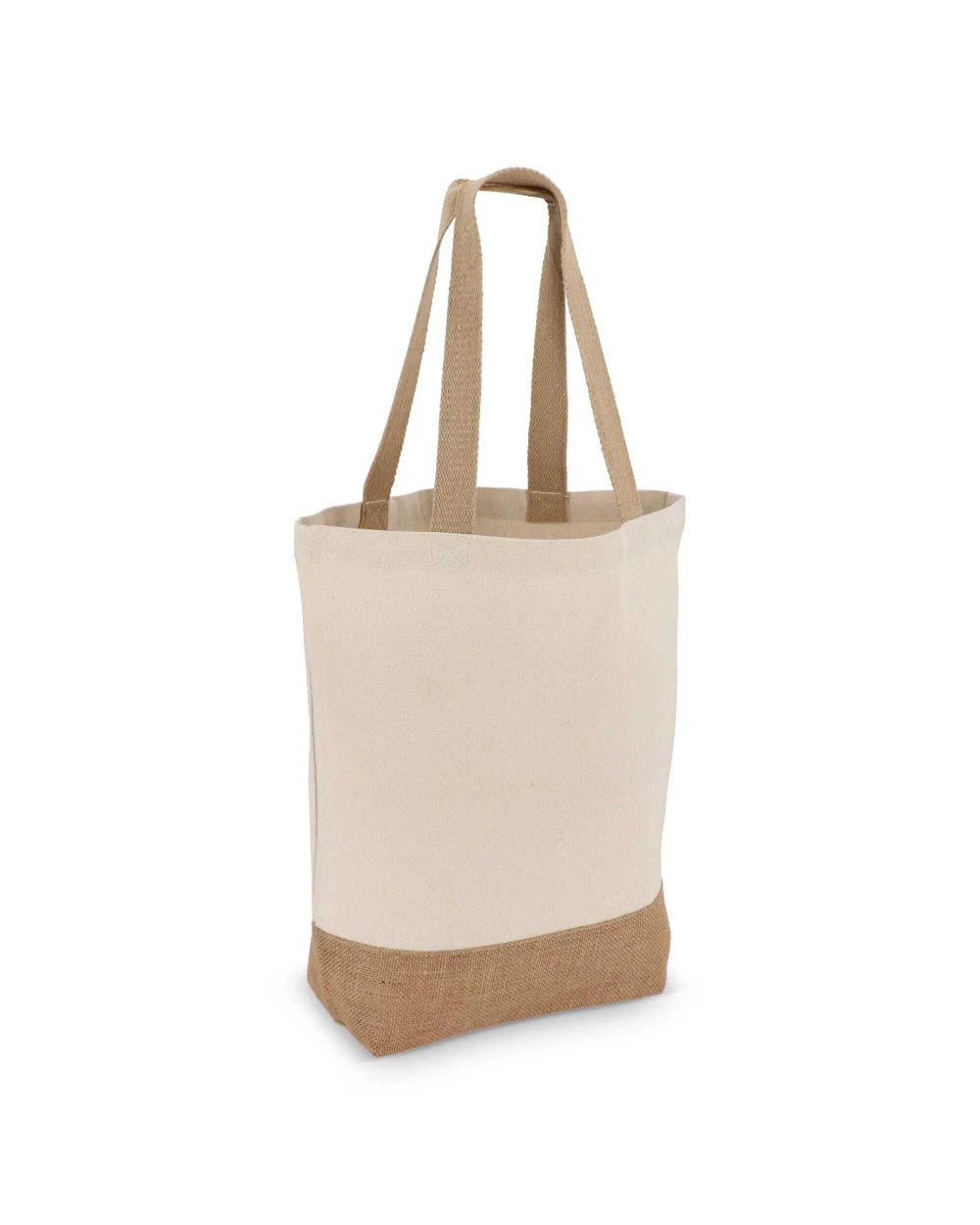 Tote bags 4DO Katoen-Jute Tote OEKO-TEX® 41 x 13 x 41cm 320g/m² voor bedrukking &amp; borduring