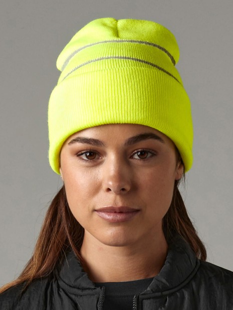 Bonnets à personnaliser BEECHFIELD Enhanced-Viz Knitted Hat 
