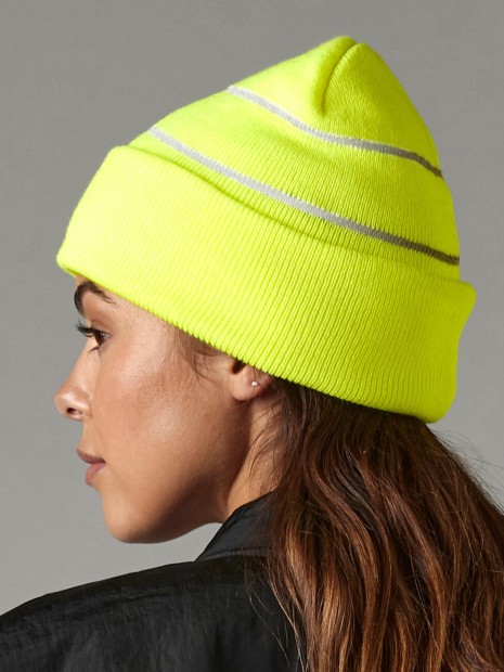 Bonnets à personnaliser BEECHFIELD Enhanced-Viz Knitted Hat 
