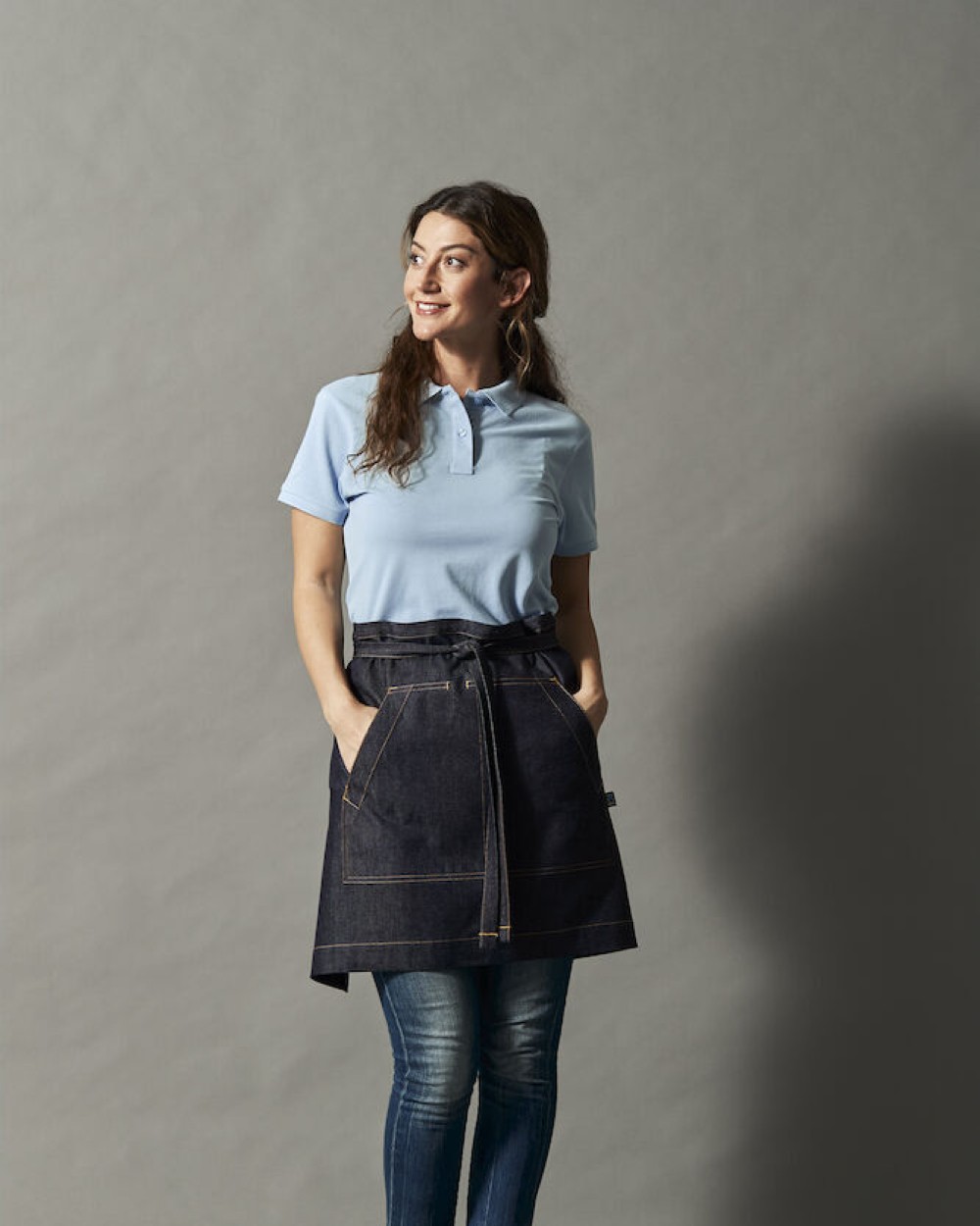 Tabliers personnalisable COTTOVER TABLIER A TAILLE COURT - CERTIFIÉ GOTS