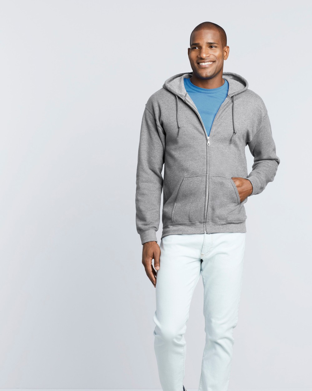 Sweaters & hoodies GILDAN Heavy Blend™ Adult Sweatvest met capuchon voor bedrukking &amp; borduring