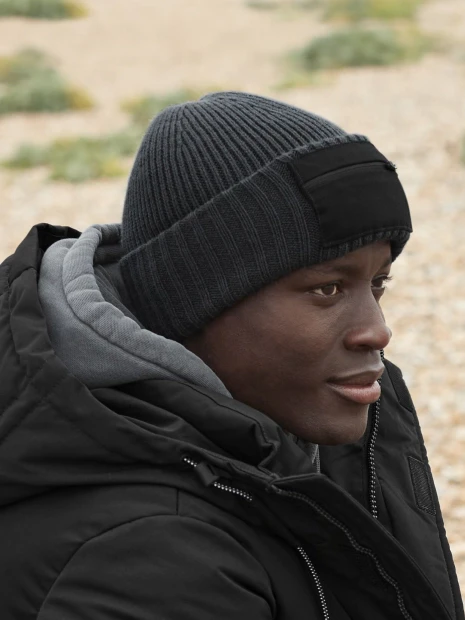 Casquettes à personnaliser BEECHFIELD ZIP PATCH BEANIE 