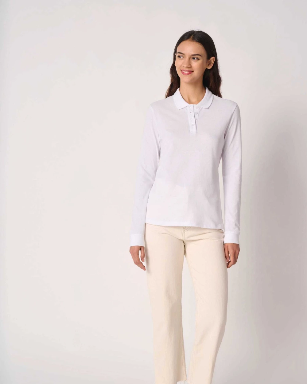 Polo's IDEAL BASIC BRAND Dames piquépolo LSL voor bedrukking &amp; borduring