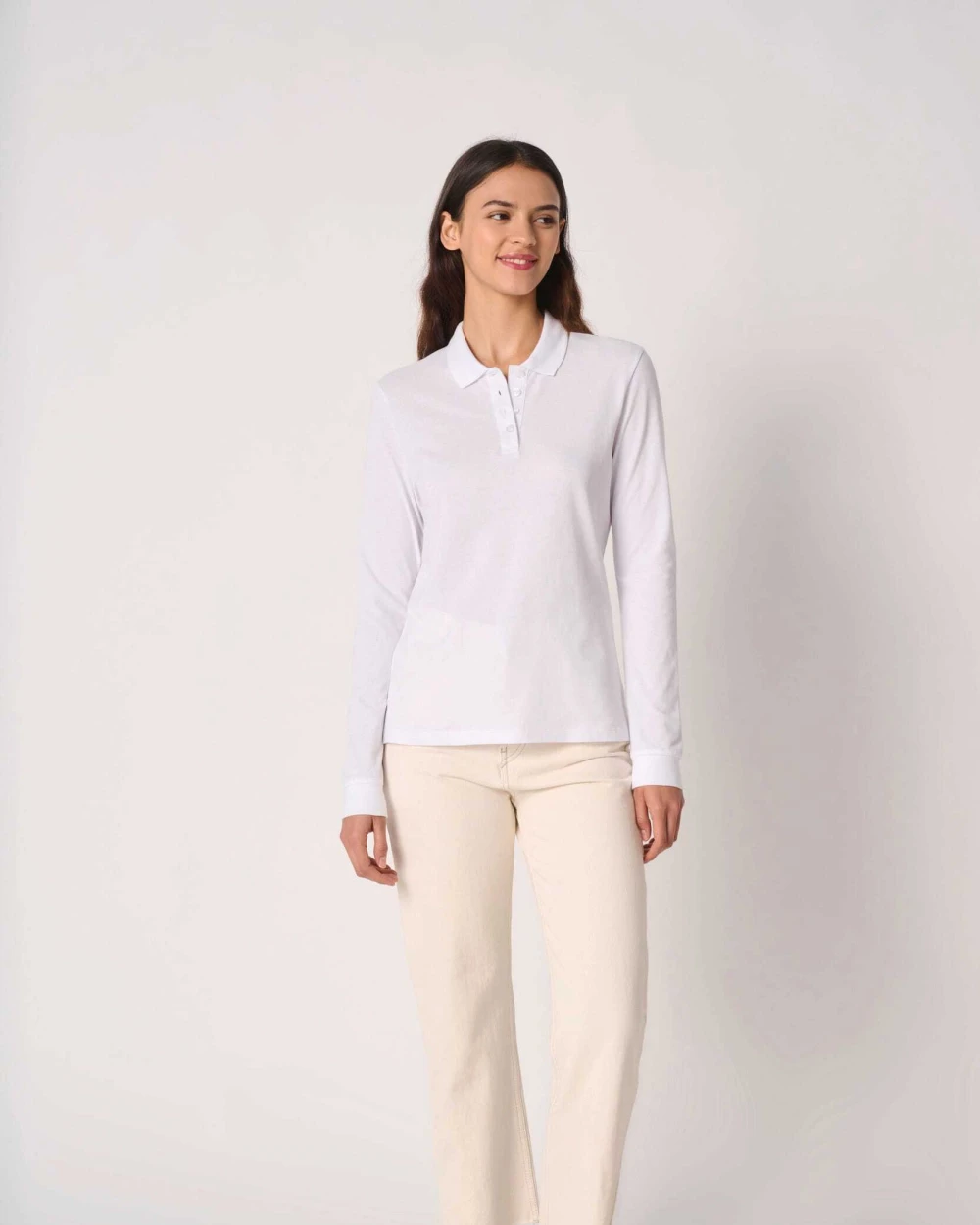 IDEAL BASIC BRAND LSL Damen Piqué-Poloshirt Poloshirts personalisierbar