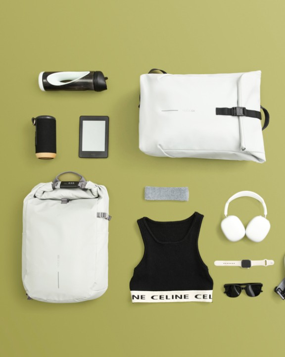 4DO Urban wasserabweisender Anti-Diebstahl Rucksack Taschen personalisierbar