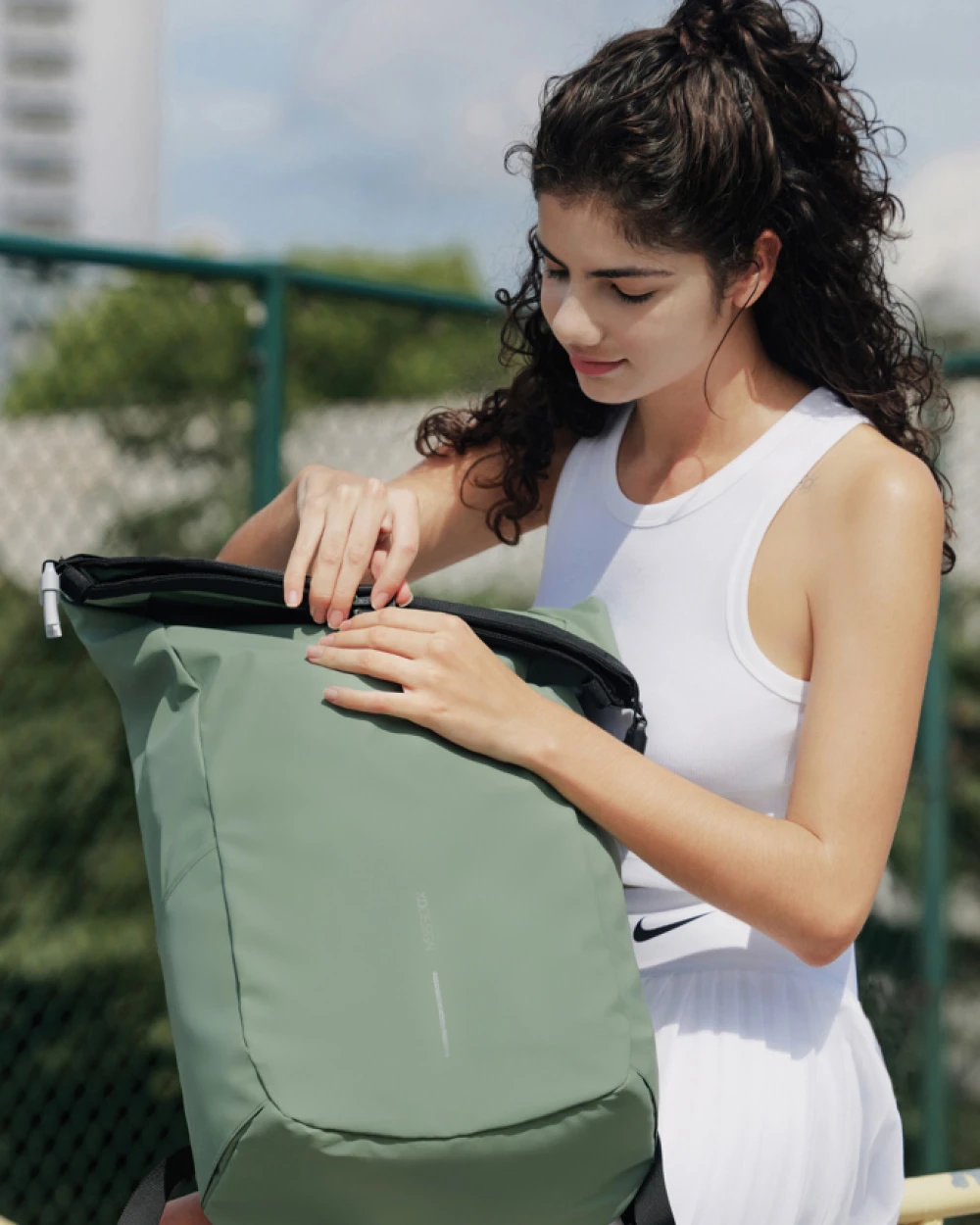 Tassen & Zakken 4DO Urban waterbestendige anti-diefstal rugzak voor bedrukking &amp; borduring