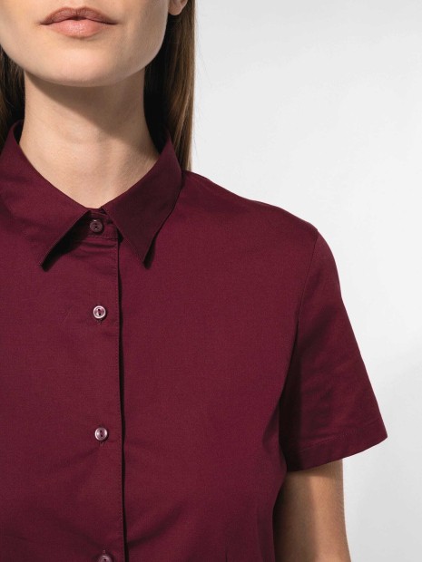 Chemises à personnaliser KARIBAN Chemise coton / élasthanne manches courtes femme 