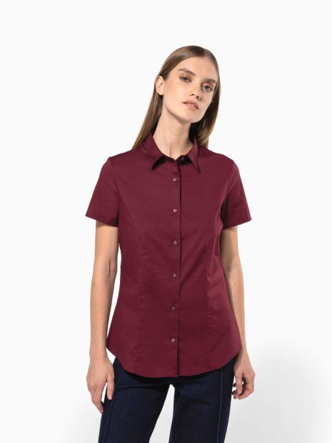 Chemises à personnaliser KARIBAN Chemise coton / élasthanne manches courtes femme 