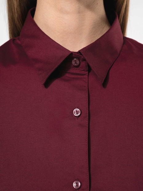 Chemises à personnaliser KARIBAN Chemise coton / élasthanne manches courtes femme 